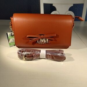 Brand New Badgley Mischka Brown/Coffee Crossbody Bag